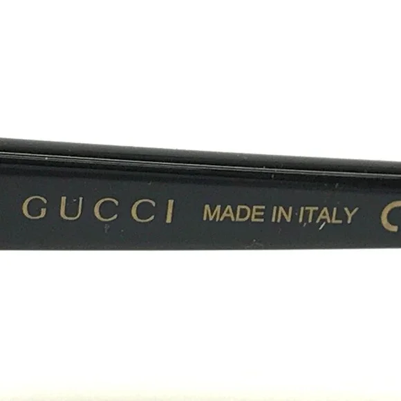 Gucci Eyeglasses Frames GG0372O 005 Shiny Black Round Cat Eye Full Rim 48-17-140
